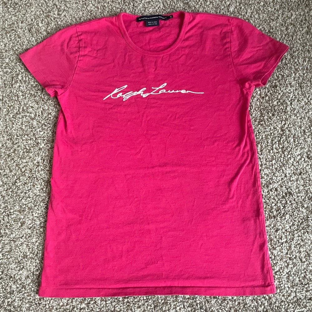 Ralph Lauren Sport‎ Pink Signature T-Shirt